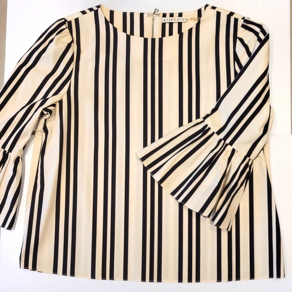 Alice + Olivia Striped Top Size Med - Picture 3 of 8